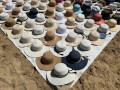 Hats on Beach, Scala dei Turchi, Sicily